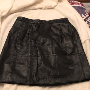 BCBG faux leather mini skirt